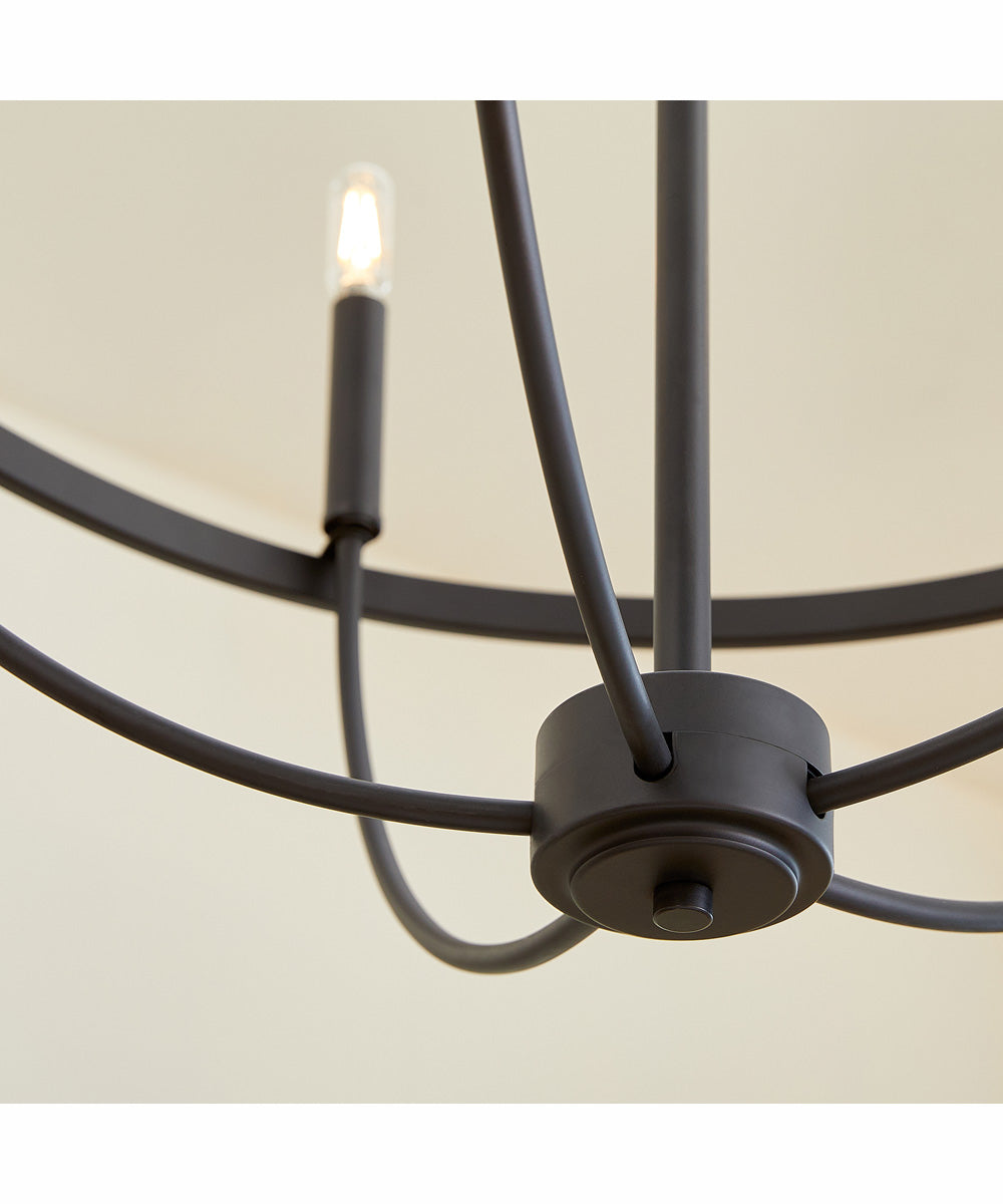 Tribute 5-light Chandelier Matte Black