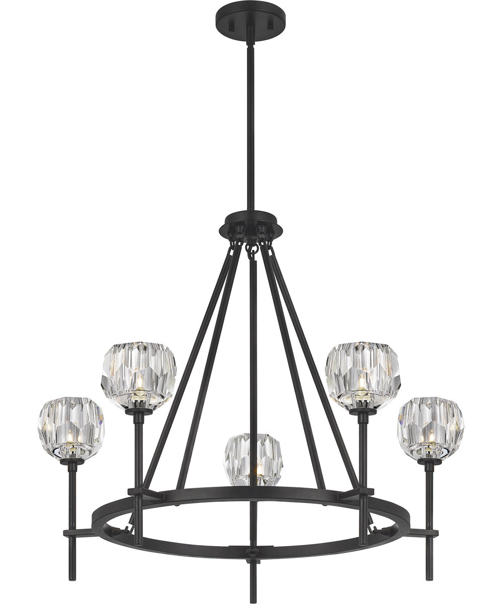 Regalia 5-light Chandelier Matte Black