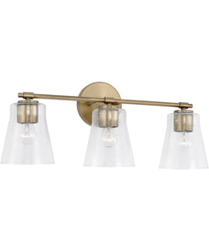 Baker 3-Light Vanity Aged Brass