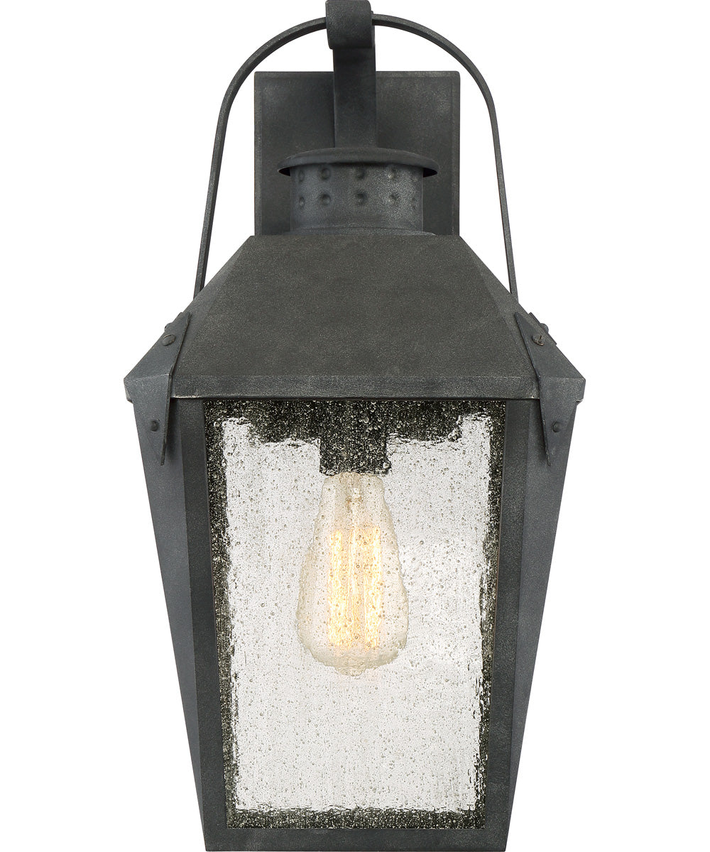 Carriage Large 1-light Outdoor Wall Light Mottled Black