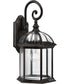 Dillard 1-Light Traditional Clear Glass Outdoor Wall Lantern Antique Bronze