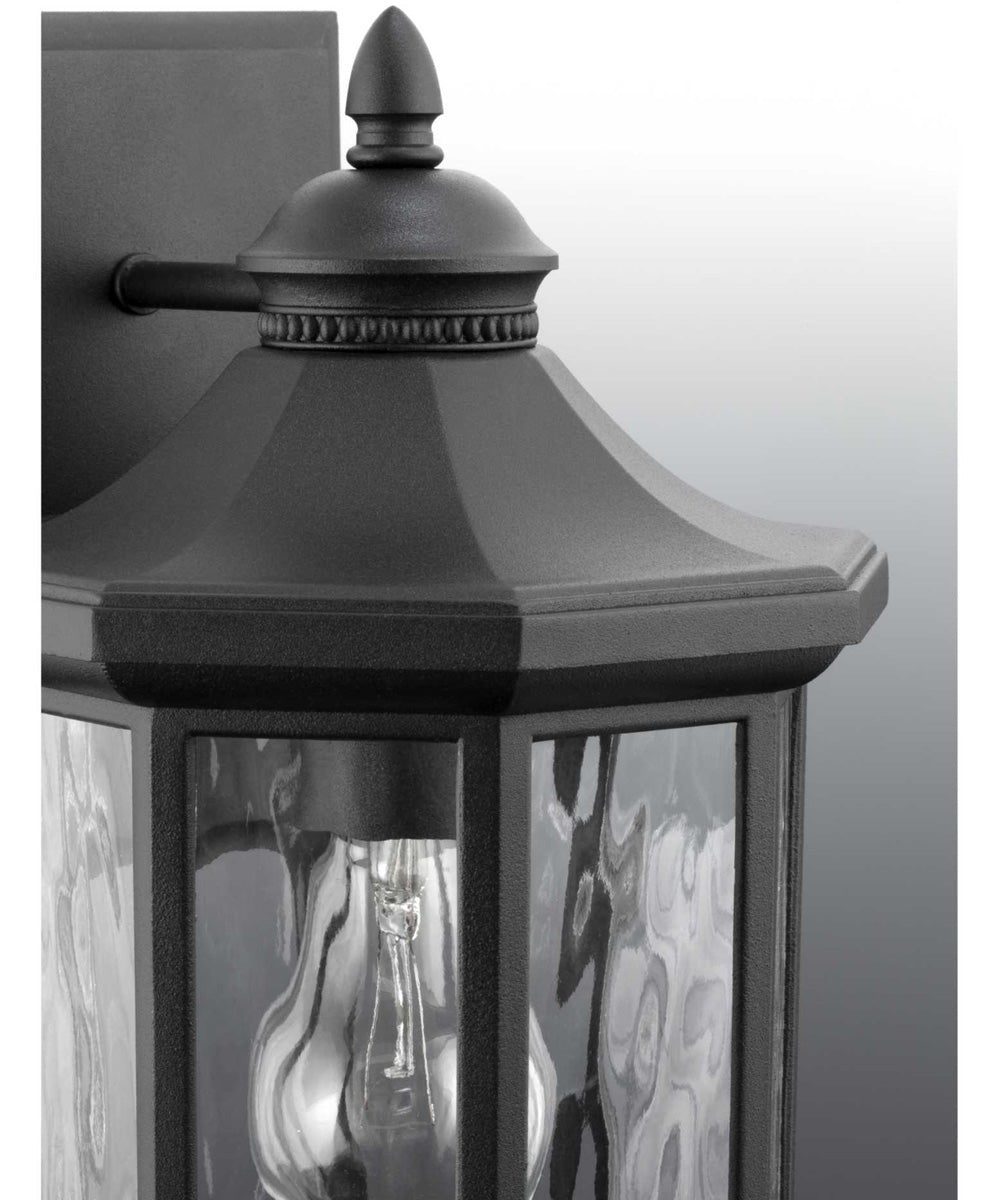 Edition 1-Light Large Wall Lantern Textured Black