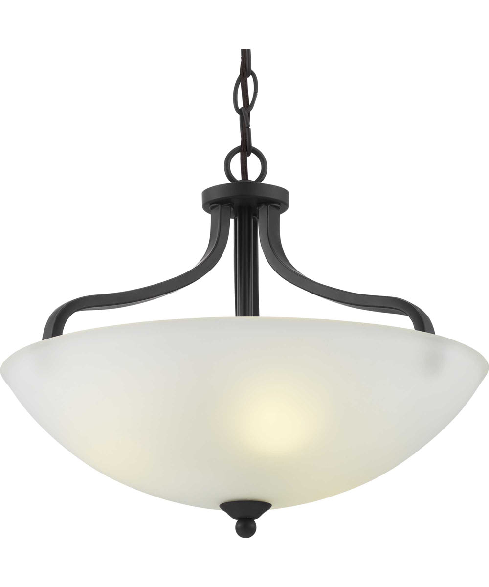 Laird 3-Light Semi-Flush Convertible Antique Bronze