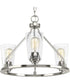 Debut 3-Light Semi-Flush Convertible Brushed Nickel