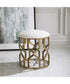Trellis Geometric Accent Stool