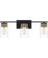 Keesey Large 3-light Bath Light Matte Black