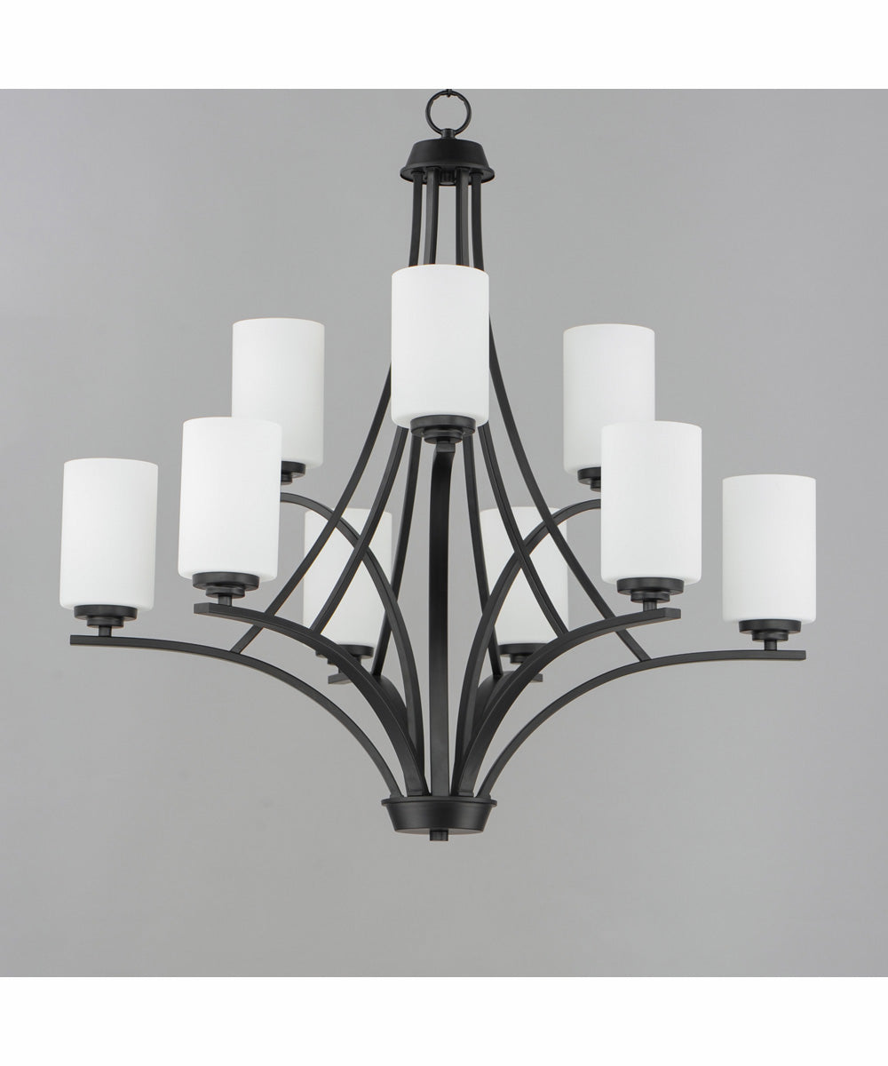 Deven 9-Light Chandelier Black