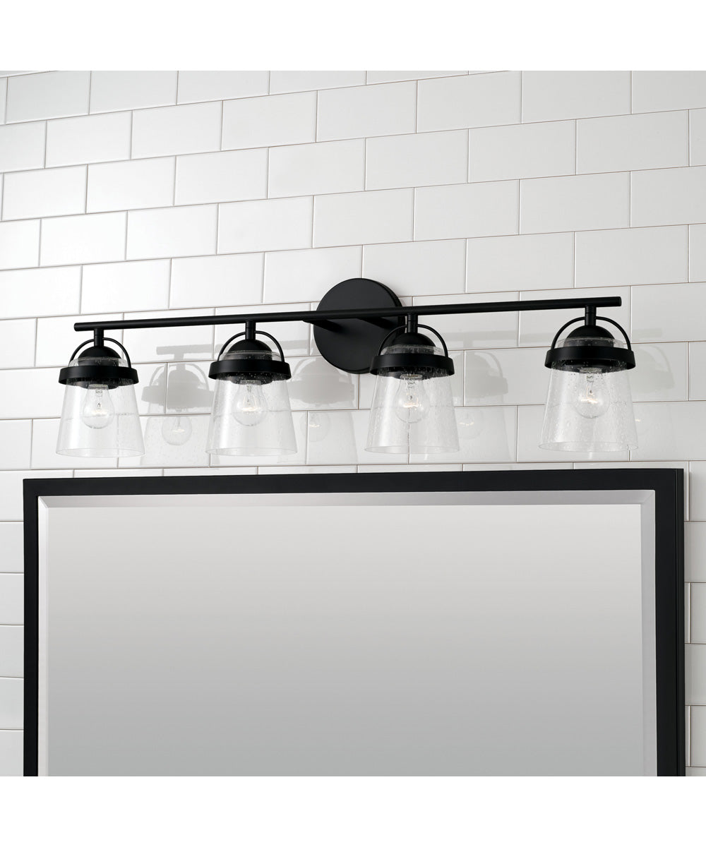 Madison 4-Light Vanity Matte Black