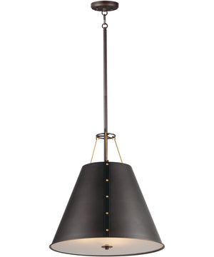 Trestle 3-Light Pendant Oil Rubbed Bronze / Antique Brass