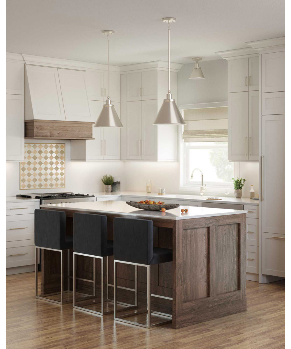 Hinton 1-Light Vintage Style Ceiling Light Vintage Brass