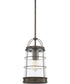 Beaufort 1-Light Pendant In Nordic Grey With Clear Glass