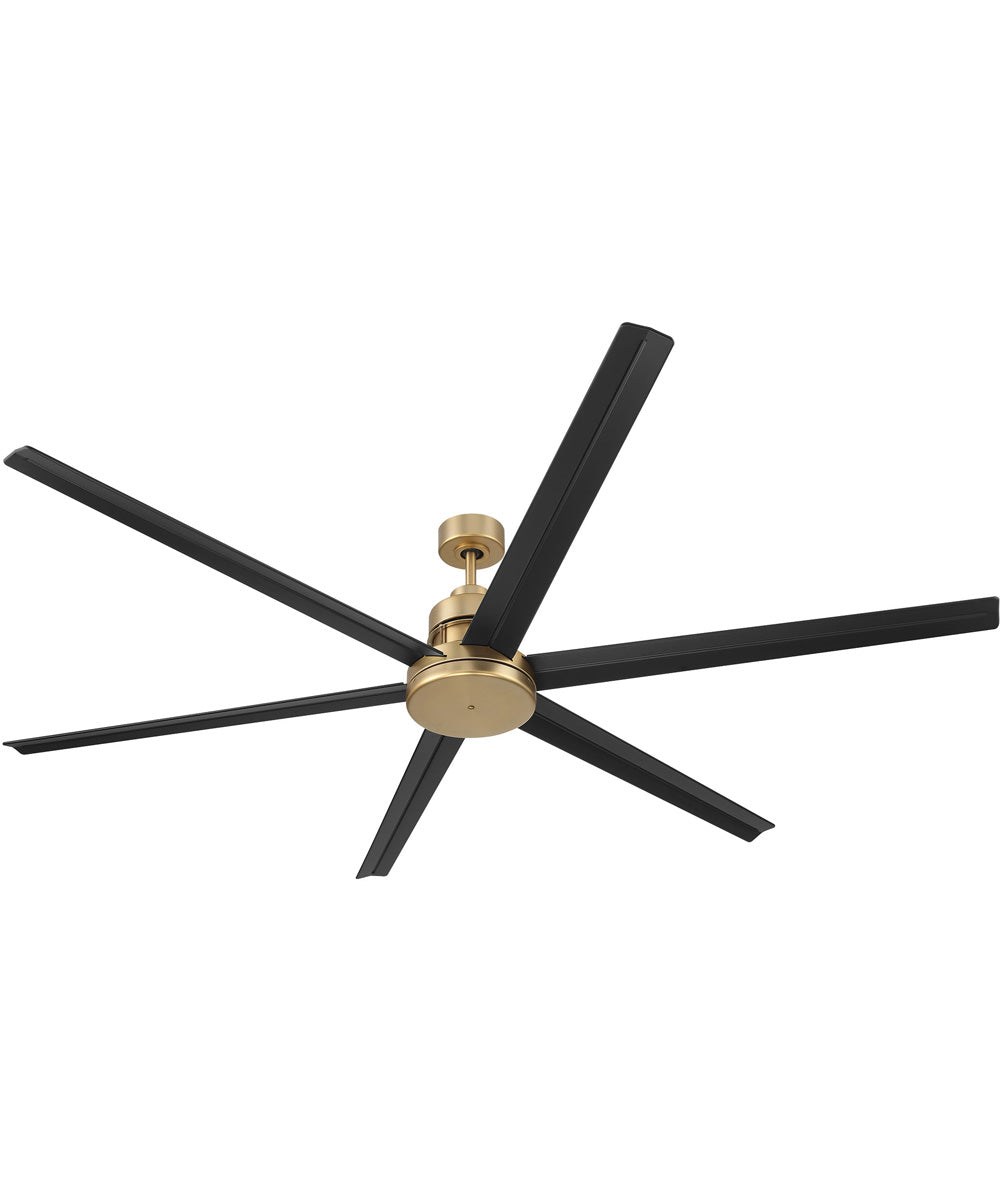 Mondo 72" Ceiling Fan (Blades Included) Satin Brass/Flat Black