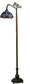 61"H Tiffany Hanginghead Dragonfly Bridge Arm Floor Lamp