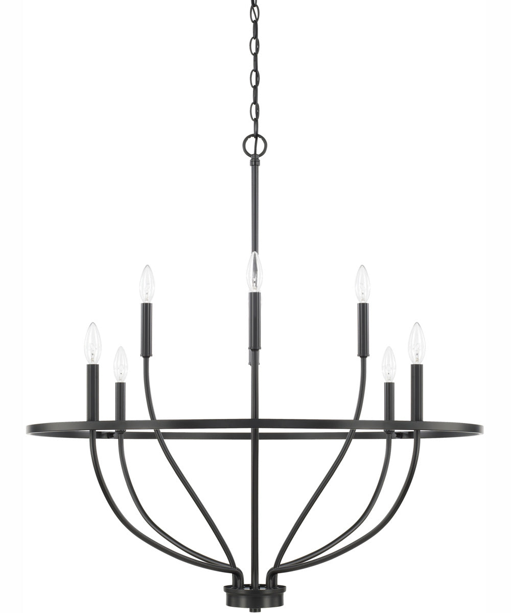 Greyson 8-Light Chandelier Matte Black