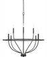 Greyson 8-Light Chandelier Matte Black