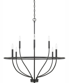 Greyson 8-Light Chandelier Matte Black