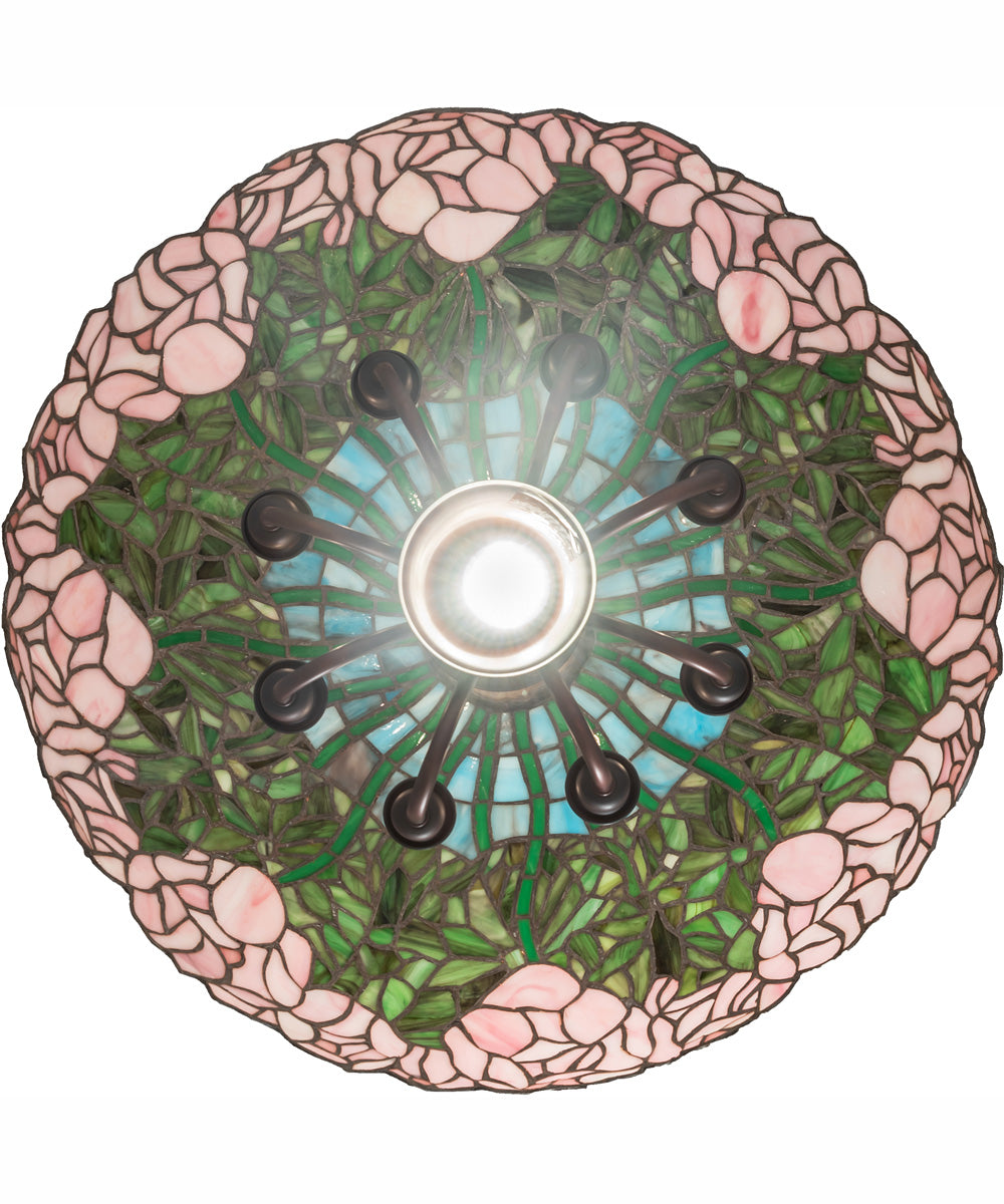 22" Wide Tiffany Cabbage Rose Pendant
