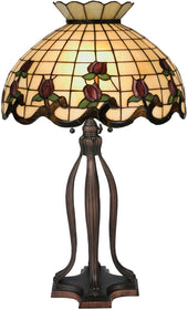32"H Roseborder Table Lamp