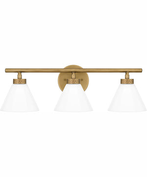 Ira Large 3-light Bath Light Weathered Brass