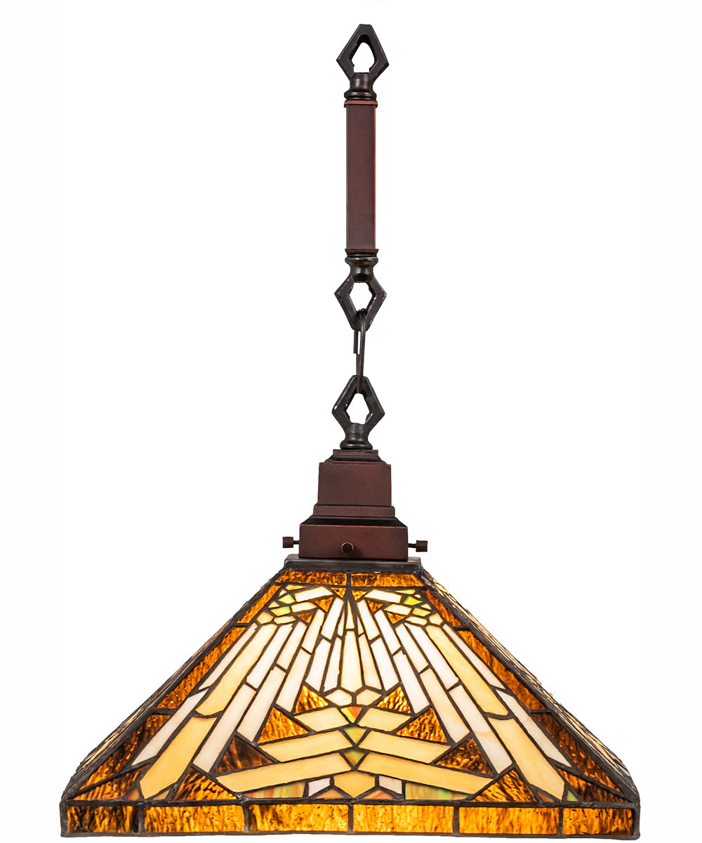 14" Square Nuevo Mission Pendant