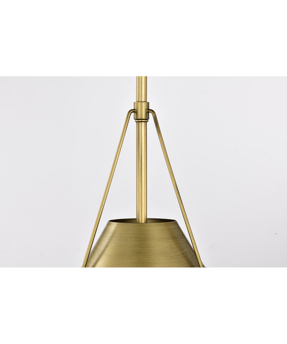 Adina 1-Light Pendant Natural Brass