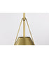 Adina 1-Light Pendant Natural Brass