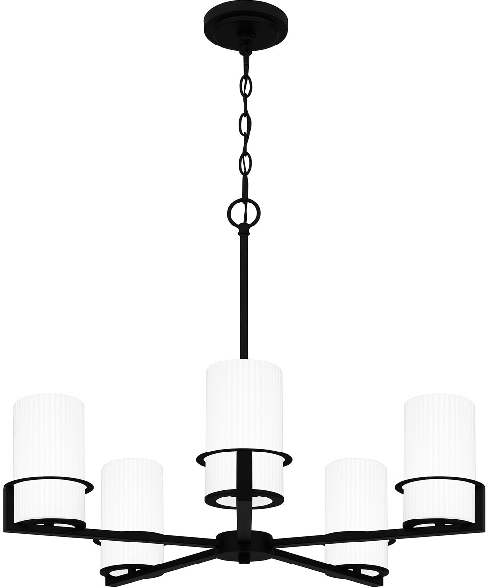 Seymour 5-light Chandelier Matte Black