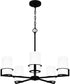 Seymour 5-light Chandelier Matte Black