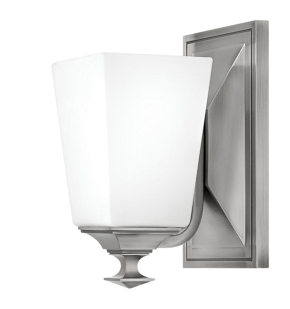 5"W Baldwin 1-Light Bath Sconce in Antique Nickel