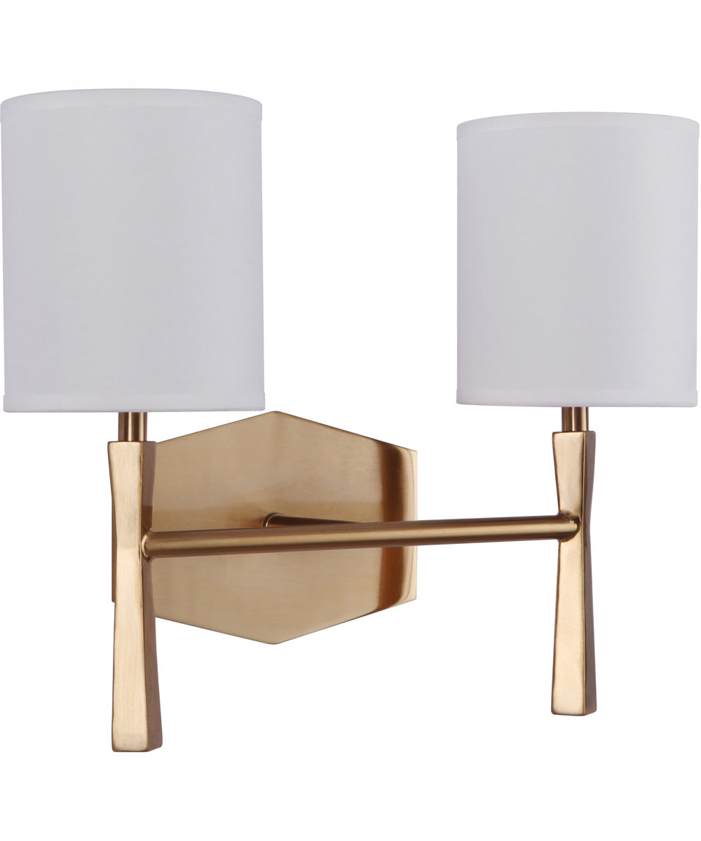 Chatham 2-Light Vanity Satin Brass