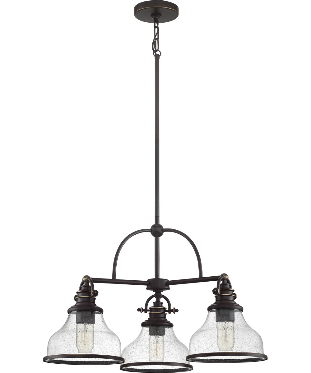 Grant 3-light Chandelier Palladian Bronze