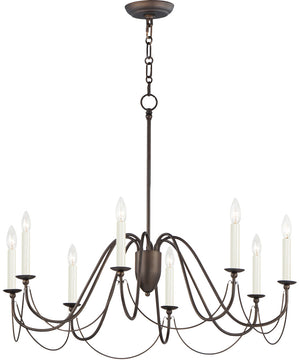 Plumette 8-Light Chandelier Chestnut Bronze