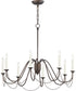 Plumette 8-Light Chandelier Chestnut Bronze