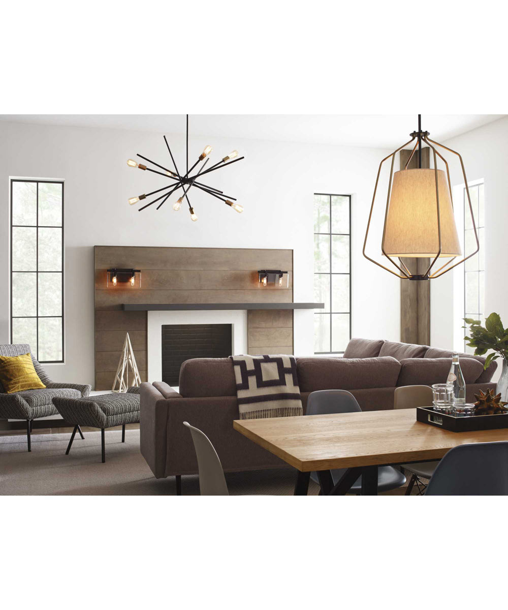 Astra 8-Light Mid-Century Modern Chandelier Light Antique Bronze