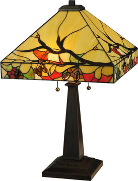 25"H Woodland Berries Table Lamp
