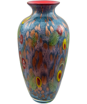 Tesoro Hand Blown Art Glass Vase