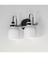 Milk 2-Light Bath Vanity Polished Chrome