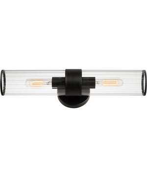 Crosby 2-Light Wall Sconce Black