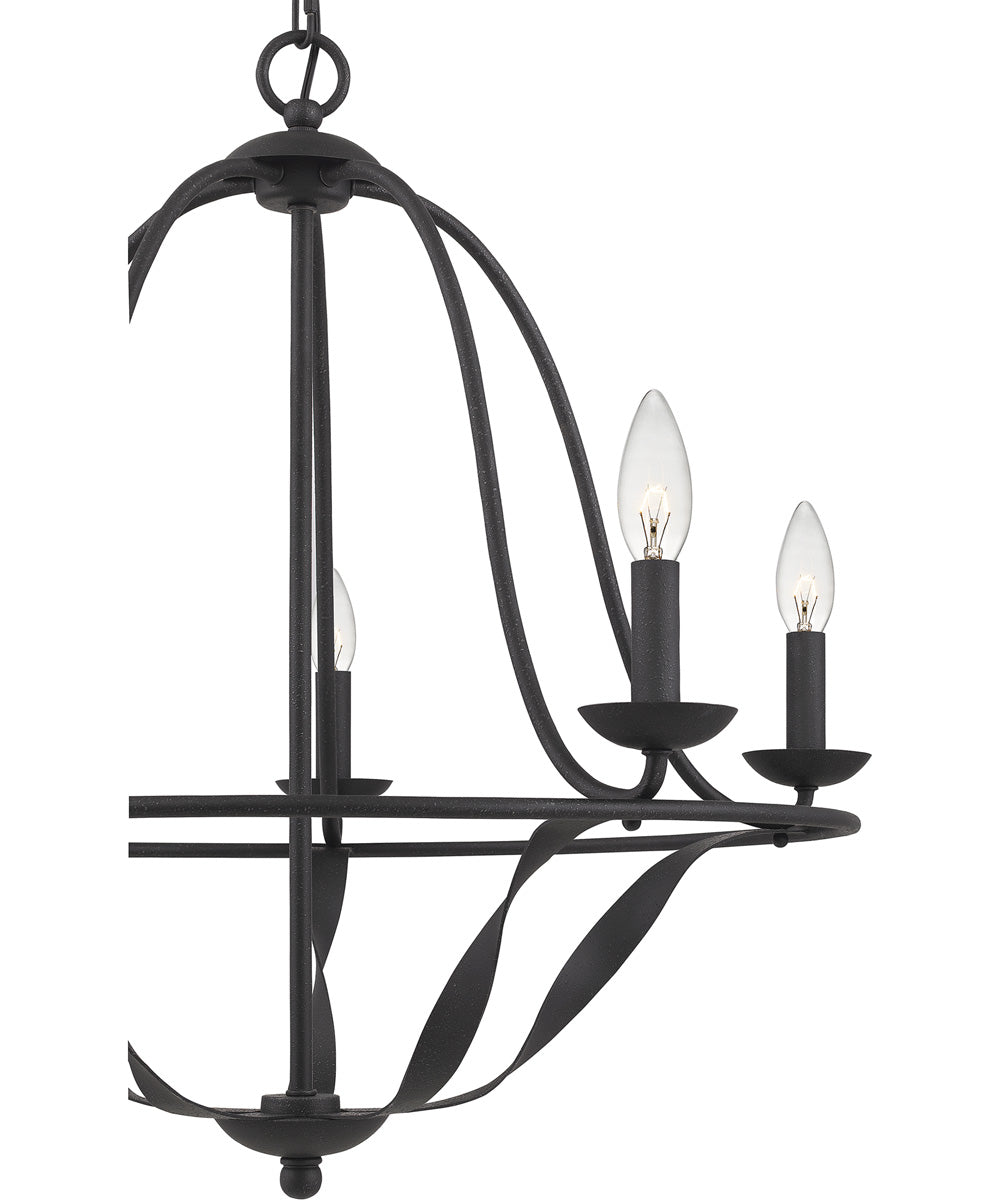 Bradbury 5-light Chandelier Grey Ash