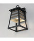 Shutters Vivex 1-Light Small Outdoor Wall Sconce Weathered Zinc/Black