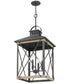 Brennan 4-light Pendant Old Black Finish