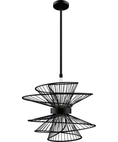 Zeta Medium LED Pendant Black