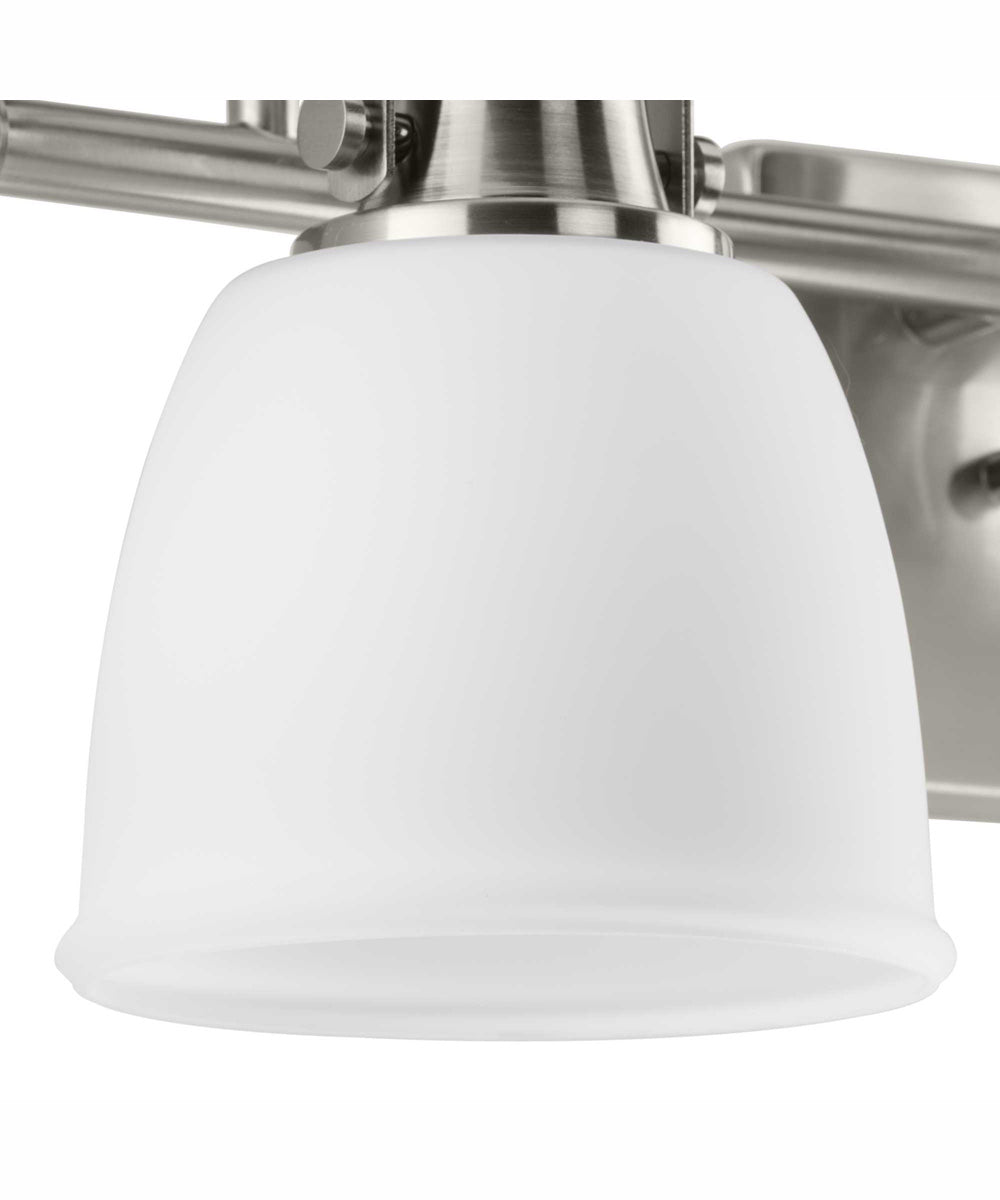 Preston 4-Light Coastal Bath Vanity Light Brushed Nickel