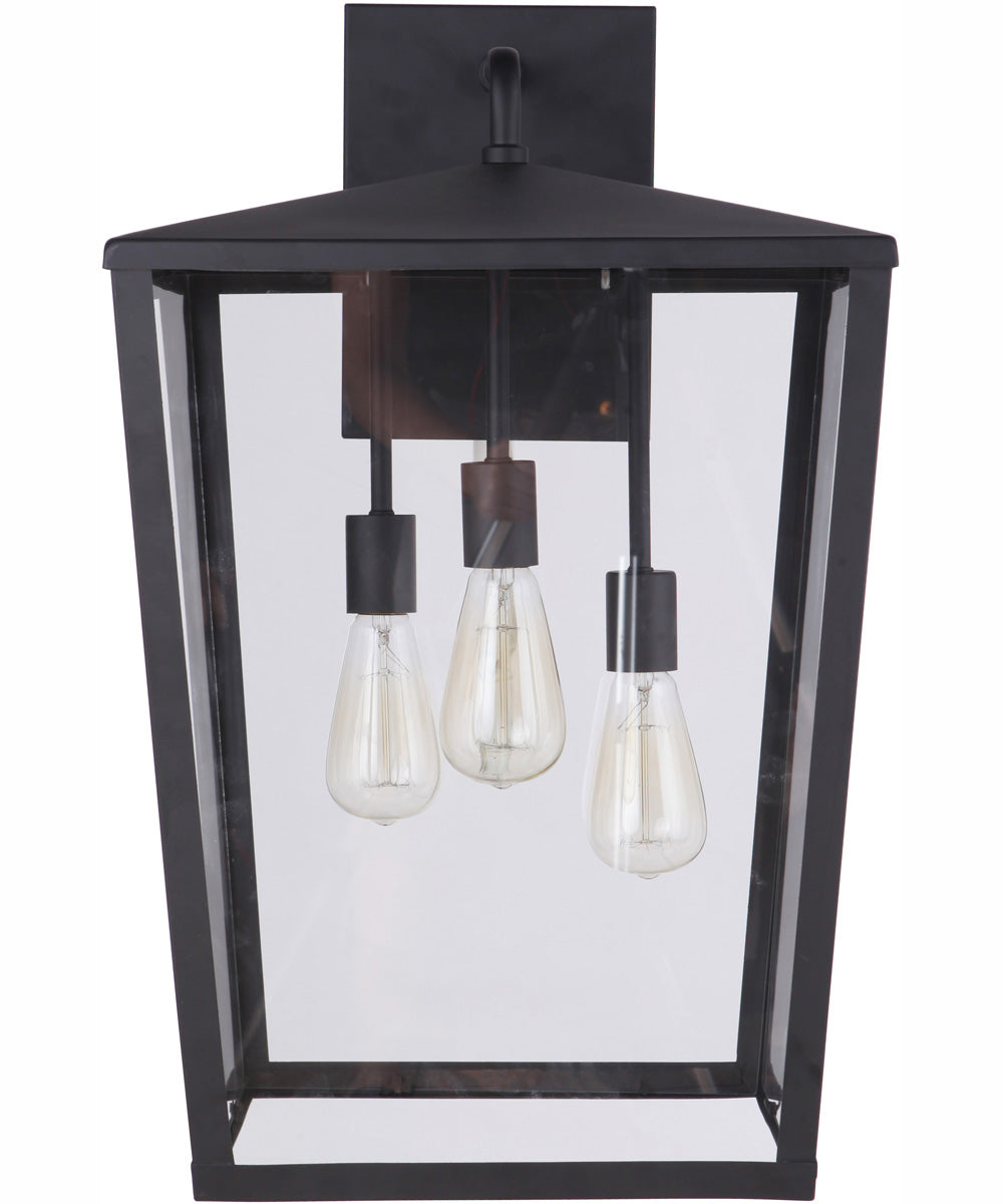 Olsen 3-Light Outdoor Wall Lantern Midnight