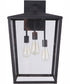 Olsen 3-Light Outdoor Wall Lantern Midnight