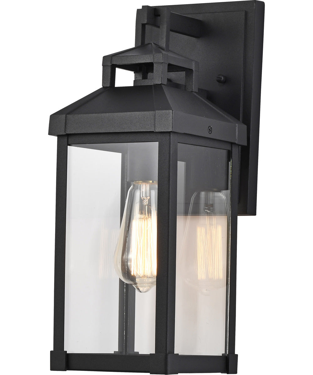 Corning 1-Light Outdoor Matte Black