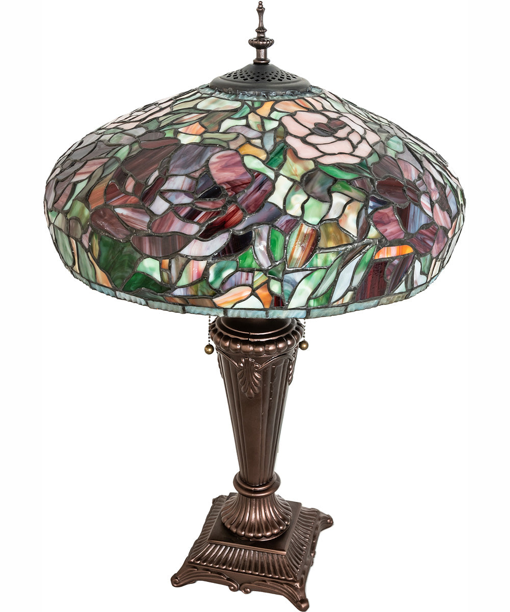 26" High Tiffany Peony Table Lamp