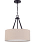 Duke 3-Light Pendant Flat Black