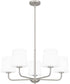 Gallagher 5-light Chandelier Brushed Nickel