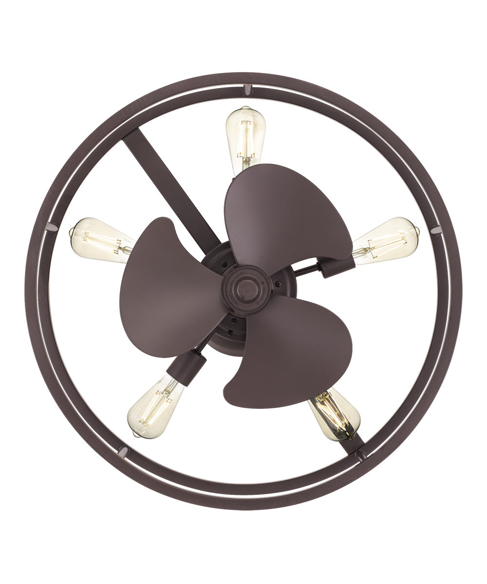 New Harbor 5-light Fandelier Western Bronze